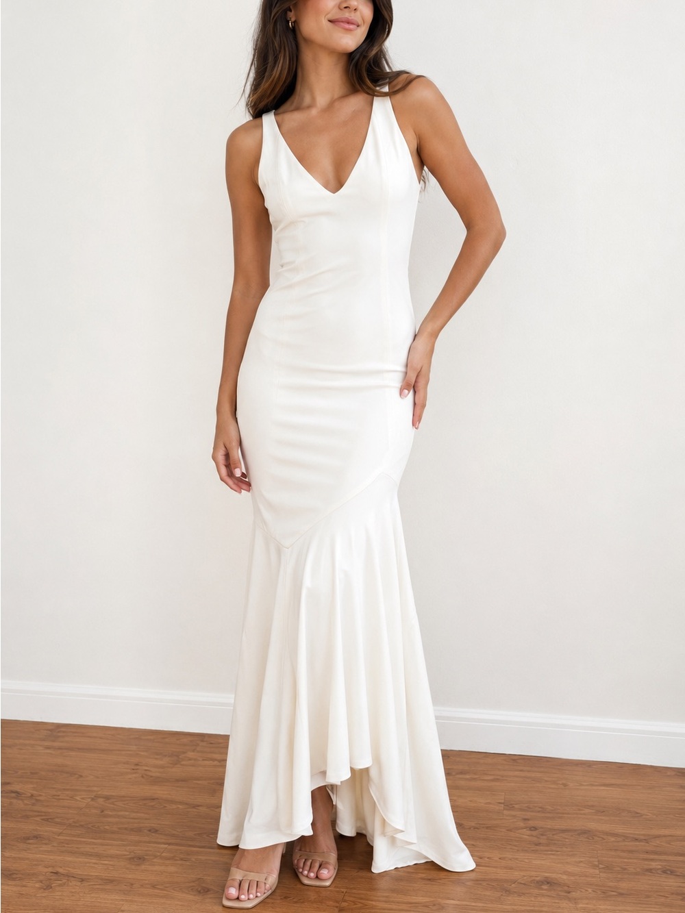 Jay Godfrey Ivory Mermaid Gown Size 2 Sleeveless Formal Evening Wedding